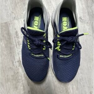 New Balance Dark Blue and Neon Green Athletic Shoes